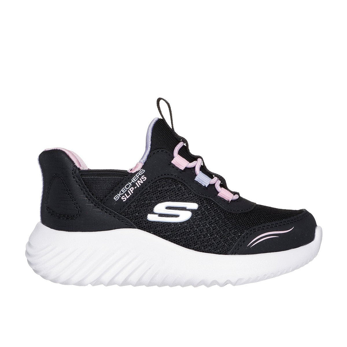Girls' Skechers Slip-ins Bounder Simple Cute Easy-Wear Memory Foam Sneakers